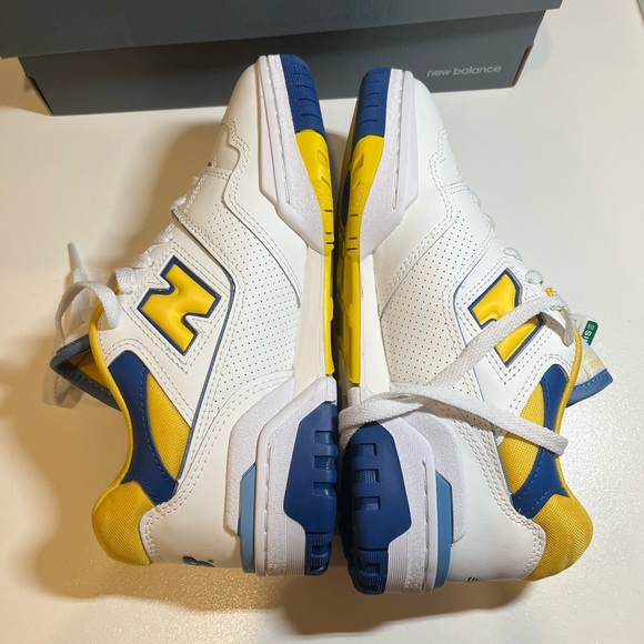 NEW BALANCE 550 BLUE/YELLOW - Picture 4 of 8